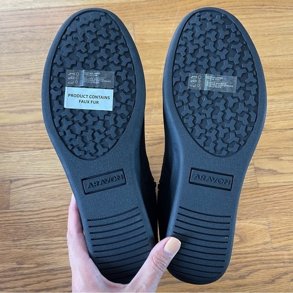 NEW Aravon Fairlee Womens Mid Boot Black CH3270 Size 11 NWT - Picture 4 of 4